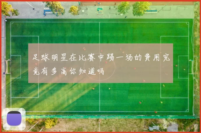 足球明星在比赛中踢一场的费用究竟有多高你知道吗