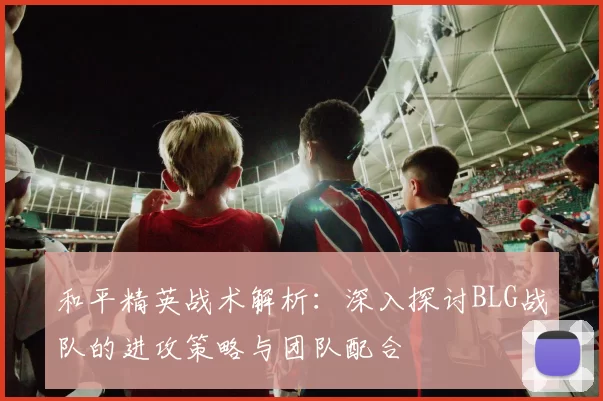 和平精英战术解析：深入探讨BLG战队的进攻策略与团队配合