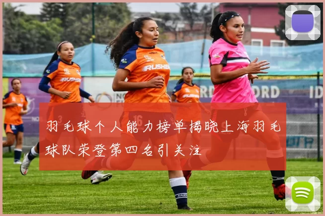 羽毛球个人能力榜单揭晓上海羽毛球队荣登第四名引关注